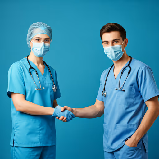 Professionisti della salute in un momento di collaborazione